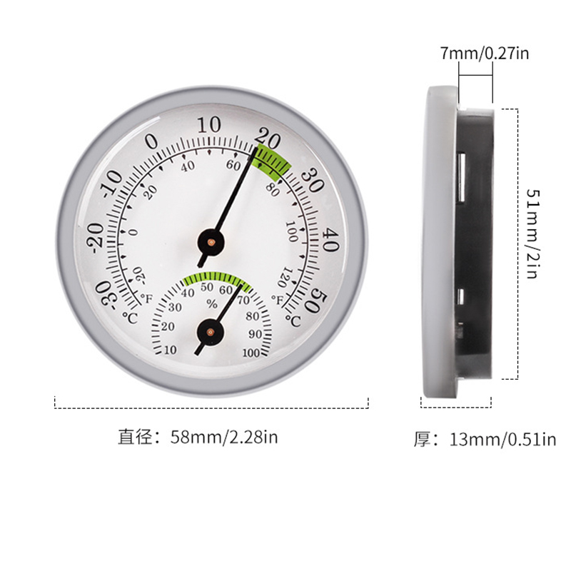 Indoor Wall Mounted Temperature Humidity Meter Sauna Thermomether For Sauna Room Household Wine Cabinet Decoration