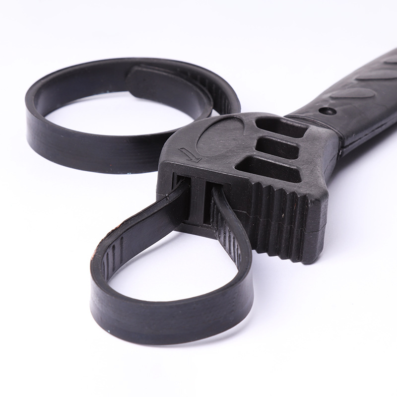 6 Inch Belt Wrench Oil Filter Spanner Set Rubber Band Wrench Can Opener Adjustable Water Pipe Pipe Multifunctional Wrench Tool