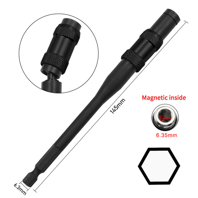 Screwdriver Bits 1/4" Hex Magnetic Drill Hand Tools Drill Bit Extension Rod Quick Change Holder Drive Guide Bits For Screwdriver