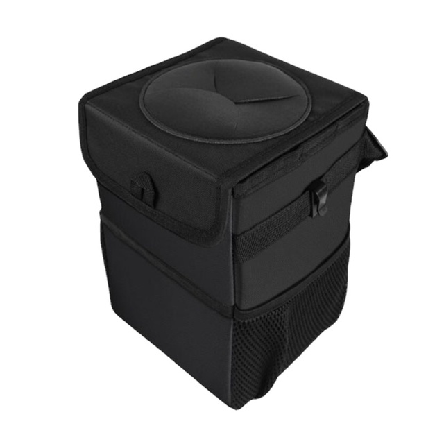 Waterproof Car Trash Can Bin Car Accessories Organizer Bage Dump for Trash Can Auto Storage Pockets Closeable Portable Storage