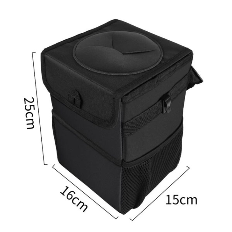 Waterproof Car Trash Can Bin Car Accessories Organizer Bage Dump for Trash Can Auto Storage Pockets Closeable Portable Storage