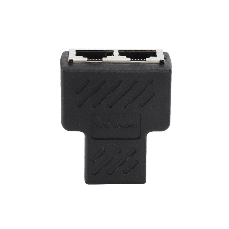 Network Straight Through Head One cent two Ethernet Adapter Lan Cable Extender Splitter for Internet Connection Cat5 RJ45 Splitter Coupler Contact Modular Plug
