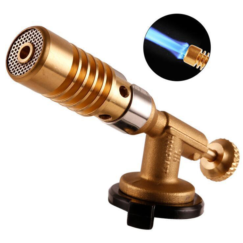 Portable Welding Torch Flame Gun High Temperature Brass Mapp Gas Torch Brazing Solder Propane Welding Plumbing