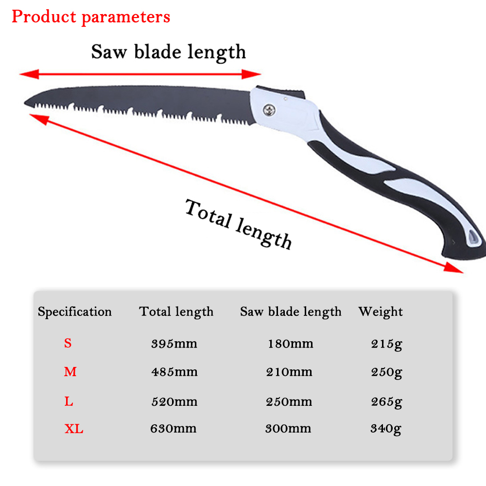 250/300MM Wood Folding Saw SK5 Garden Grafting Prunch Saw Trees Cutting Knife Dry Wood Chopper Trimming Woodworking Hand Tools