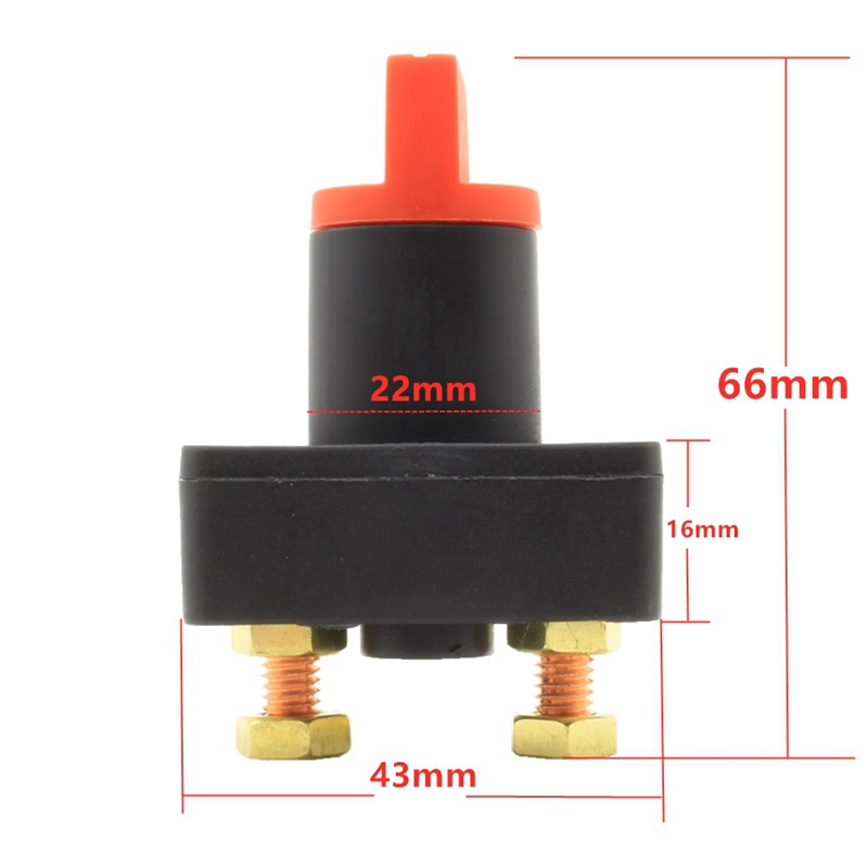 Mini Portable Waterproof Auto Car Truck Boat Camper 12V 100A Battery Isolator Disconnect Cut Off Switch Battery Cut Off Power
