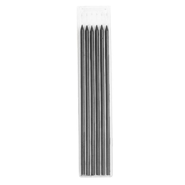 Solid Carpenter Pencil with Refill Leads and Built-in Sharpener Deep Hole Mechanical Pencil Marker Marking Woodwork Tool Kit