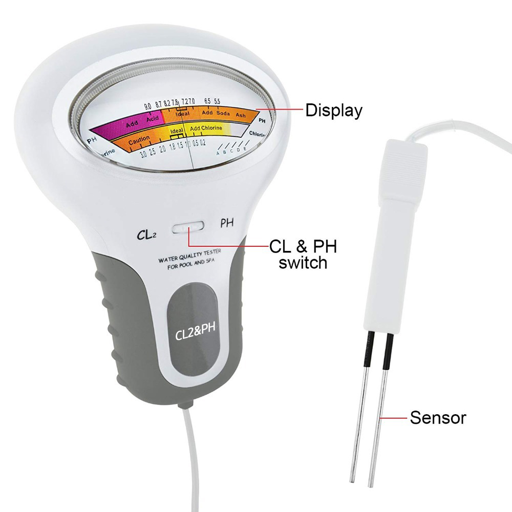 Best price for PC102 Water Quality Tester Digital 2 in 1 PH & Chlorine ...