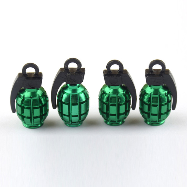4pcs Universal Tire Valve Caps for Car Motorcycle Bike Aluminum Valve Stem Cap Valves Car-styling Parts Auto Accessories