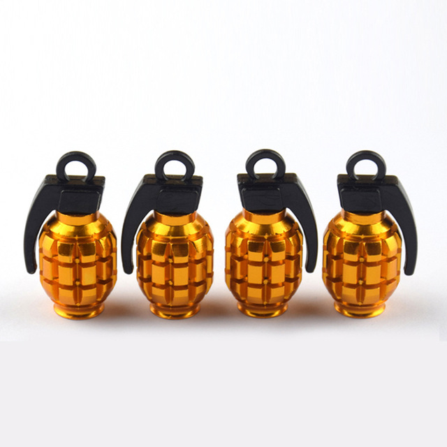 4pcs Universal Tire Valve Caps for Car Motorcycle Bike Aluminum Valve Stem Cap Valves Car-styling Parts Auto Accessories