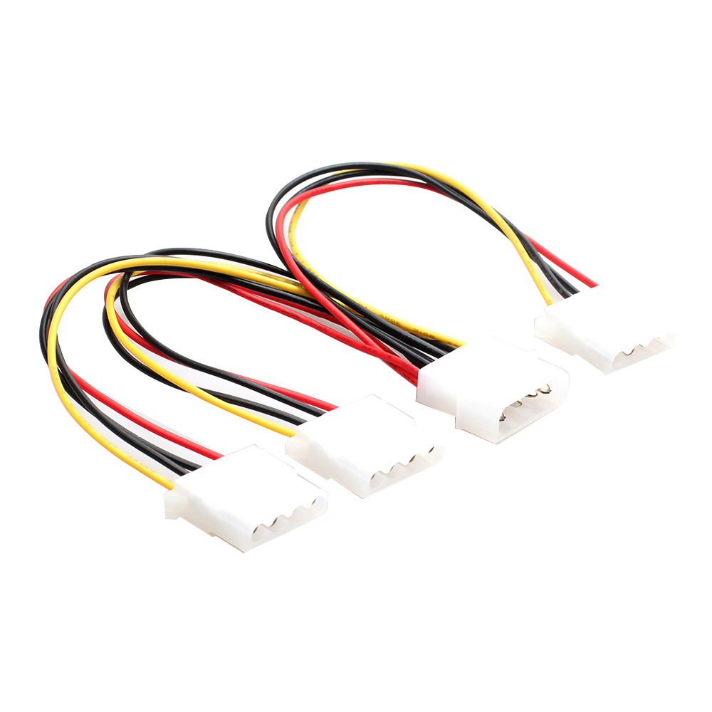 One Third Ide Power Cord Supply Splitter Adapter Cable High Quality 4Pin IDE Power Cables HY1578 4 Pin Molex Male To 3 Port Molex IDE Female Power