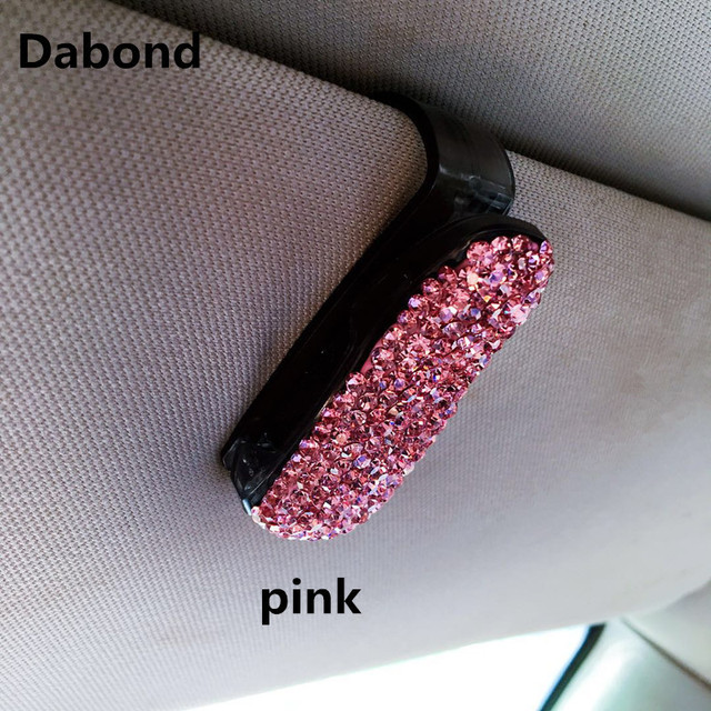 Car Vehicle Sun Visor Sunglasses Eyeglasses Glasses Card Ticket Holder for Car Accessories Sunglasses Holder glasses case