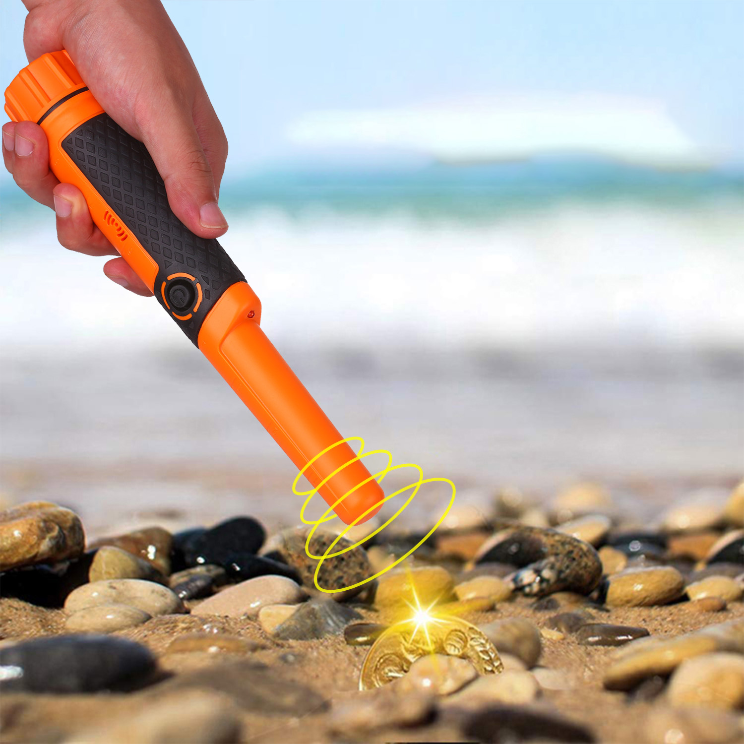 Handheld Pinpointer Metal Detector Pinpoint Metal Finder Fully waterproof Hand Held Gold Detector Treasure Hunter with Holster