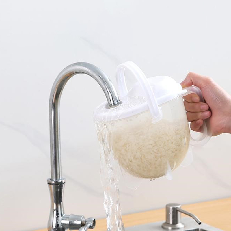 Rice Washer Strainer Kitchen Accessories Quick Rice Washing Basket  Kitchen Gadgets Plastic Automatic Flush Convenient
