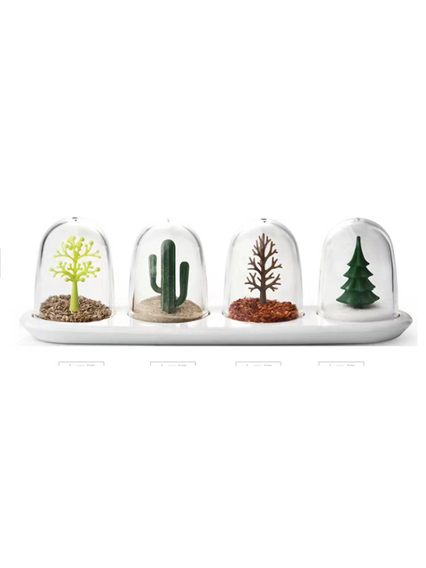 Seasoning Jar Condiment Bottle Kitchen Accessories Kitchen Condiments Organizer  Seasoning Container Set Season Animal creative