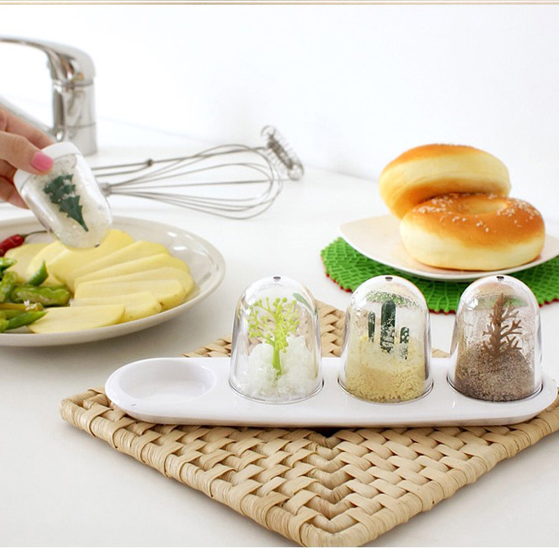 Seasoning Jar Condiment Bottle Kitchen Accessories Kitchen Condiments Organizer  Seasoning Container Set Season Animal creative