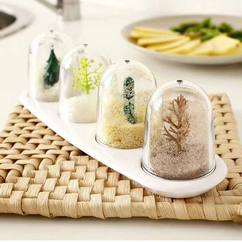 Seasoning Jar Condiment Bottle Kitchen Accessories Kitchen Condiments Organizer  Seasoning Container Set Season Animal creative