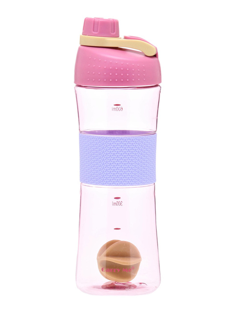 500ML Plastic Water Bottle With Lid Cup Shaker Brief Portable Sports Hiking Tour Outdoor Fitness Leakproof