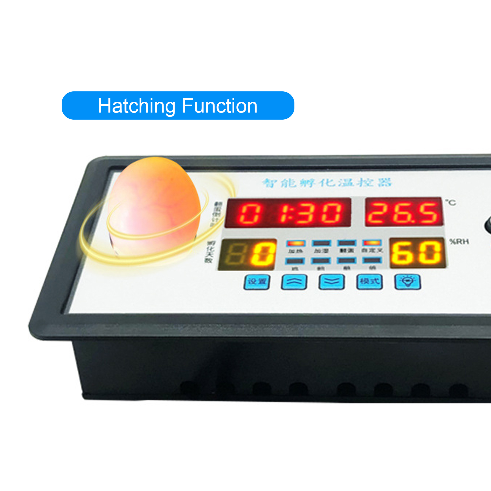 ZFX-W9002 Digital Temperature Humidity Controller for Incubation High Accuracy Hatching Temp Humidity Control Thermostat