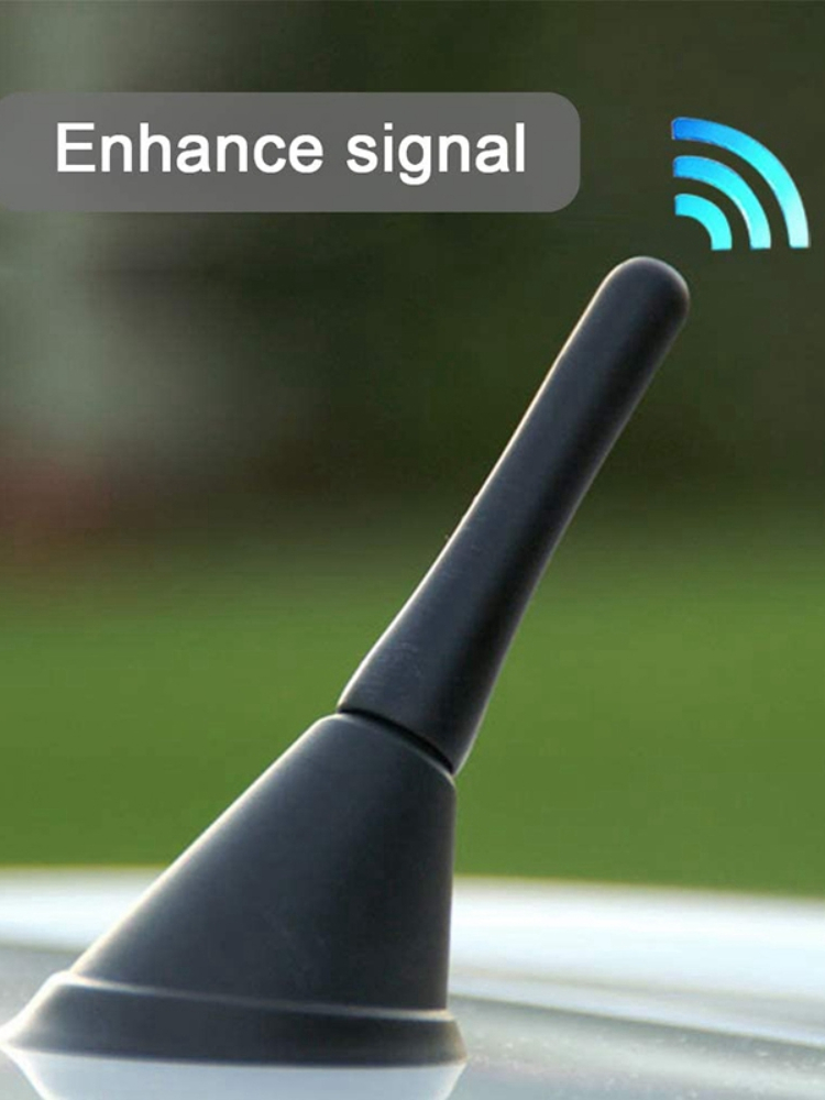 Universal Car Antenna, 6.5 Cm (2.5 Inch) Small Short Auto Aerial, Mini Car Radio Accessories, FM/AM Inputs M5 M6, Auto Antenna
