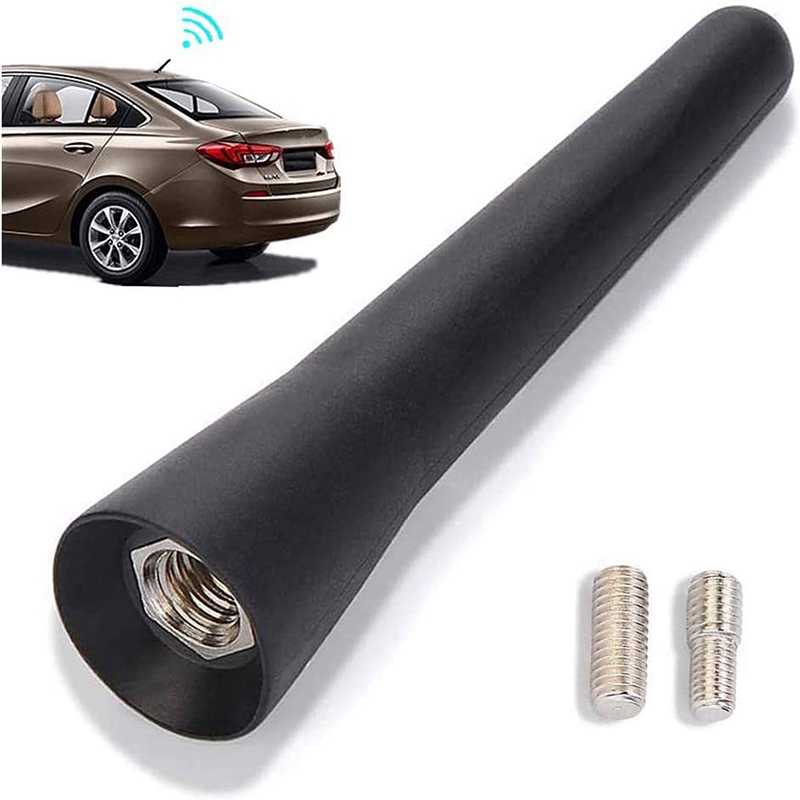 Universal Car Antenna, 6.5 Cm (2.5 Inch) Small Short Auto Aerial, Mini Car Radio Accessories, FM/AM Inputs M5 M6, Auto Antenna