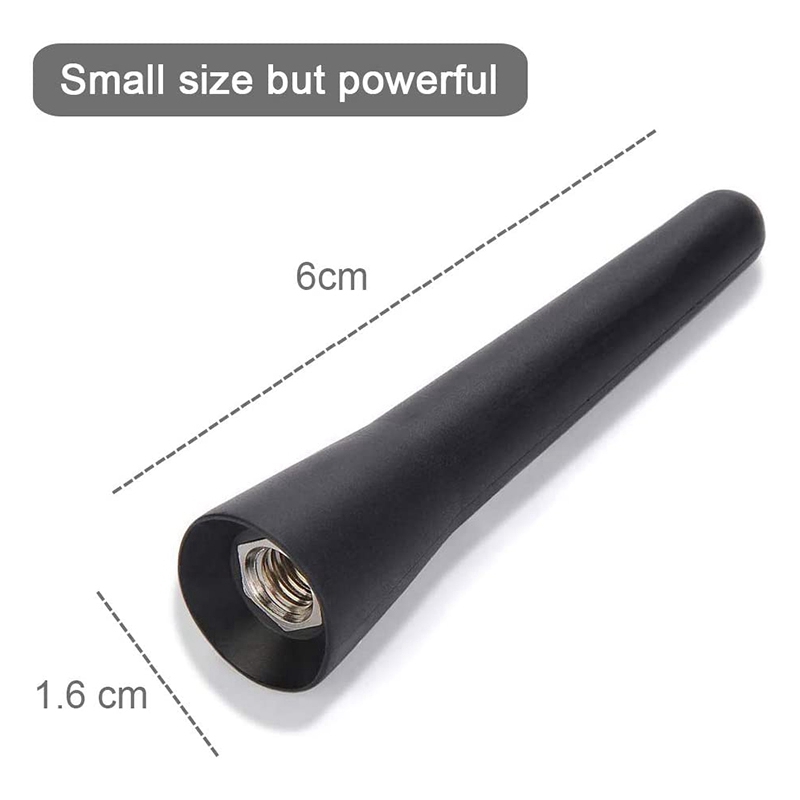 Universal Car Antenna, 6.5 Cm (2.5 Inch) Small Short Auto Aerial, Mini Car Radio Accessories, FM/AM Inputs M5 M6, Auto Antenna
