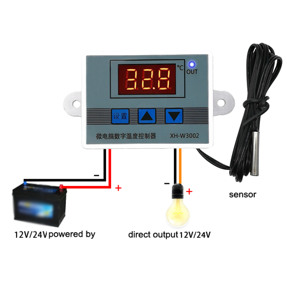 XH-W3002 -50~110℃  Digital Temperature Controller Intelligent Digital Display Temperature Control Switch Home Aquarium Incubator