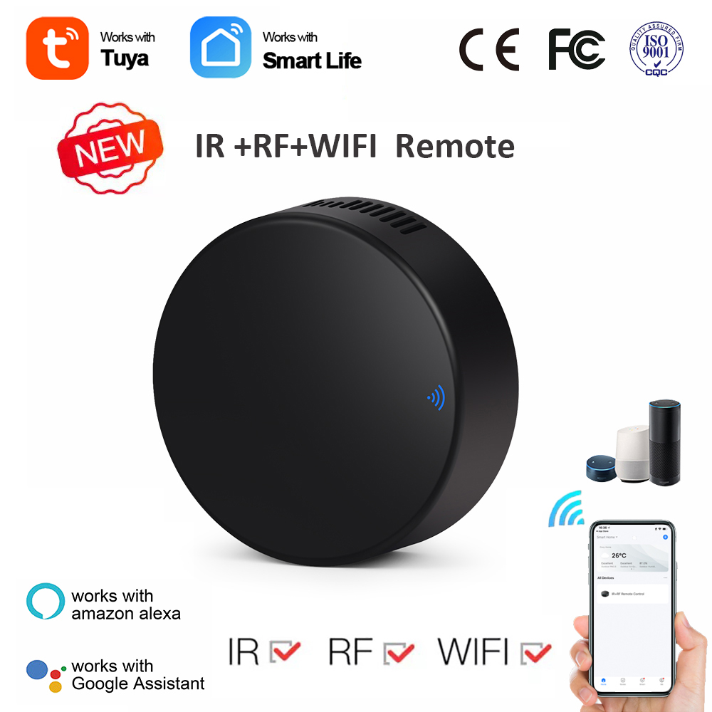Tuya WiFi IR RF Universal Remote Controller All-in-One Wireless Controller Infrared Controller Compatible with Alexa Google Home
