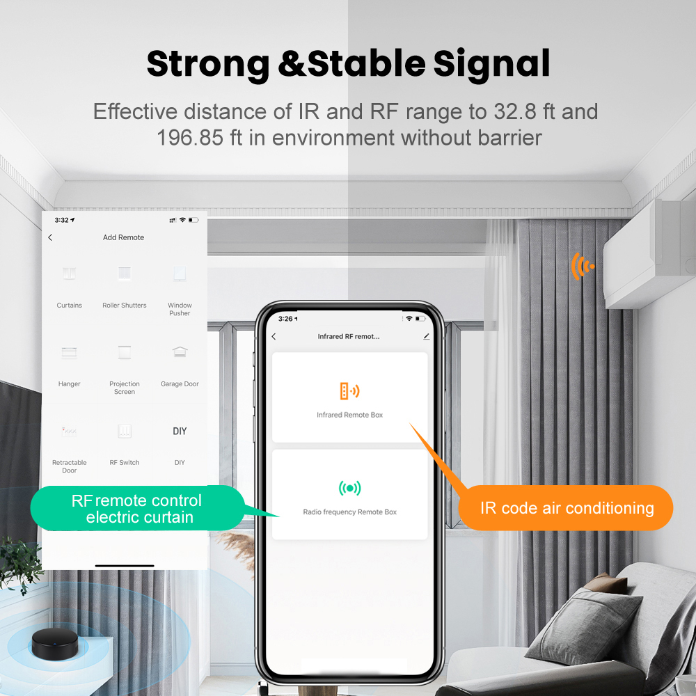 Tuya WiFi IR RF Universal Remote Controller All-in-One Wireless Controller Infrared Controller Compatible with Alexa Google Home