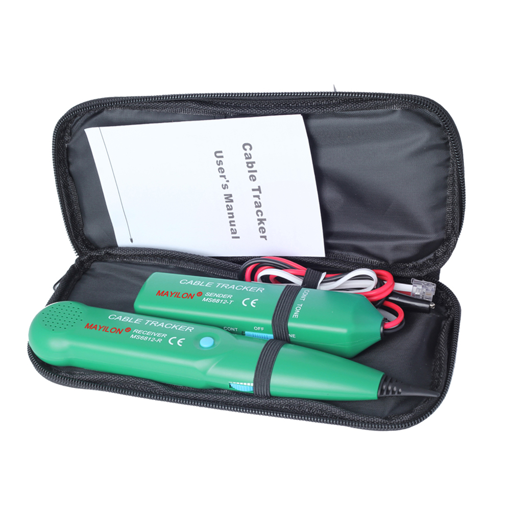 MAYILON MS6812 Portable Telephone Wire Tracer 100Hz~300kHz Receive Frequency Ranges UTP Tool LAN Network Cable Tester