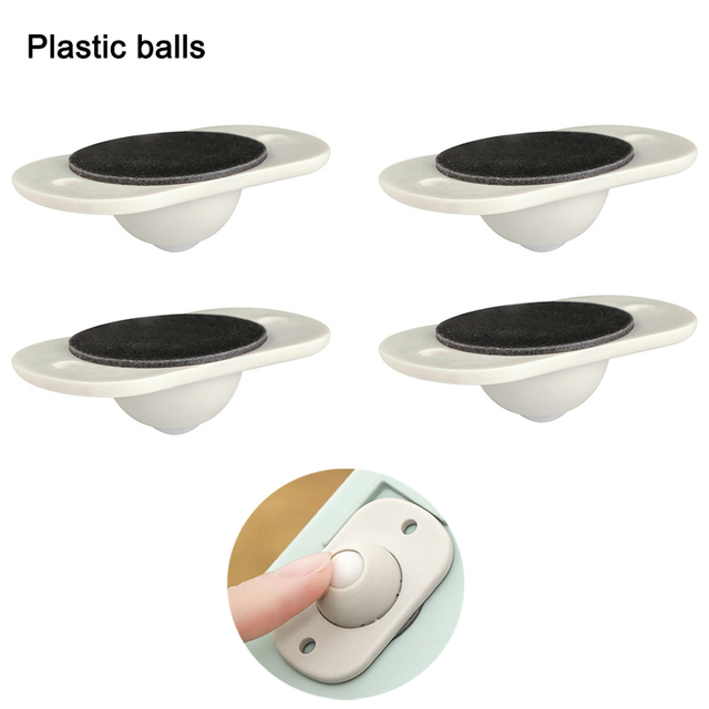 4Pcs Self Adhesive Caster Wheels 360 Degree Rotation Mini Swivel Casters Wheel For Furniture Storage Box Roller Cabinet Trash