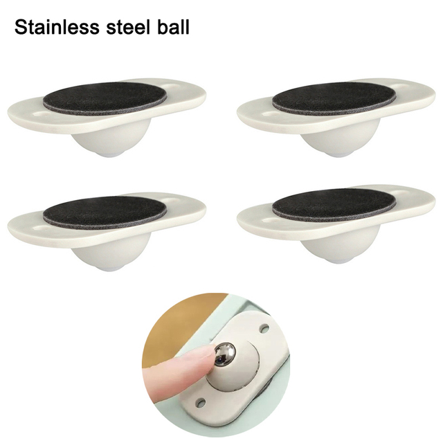 4Pcs Self Adhesive Caster Wheels 360 Degree Rotation Mini Swivel Casters Wheel For Furniture Storage Box Roller Cabinet Trash