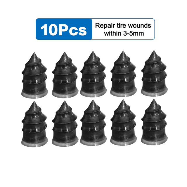 Vacuum Tyre Repair Nail Kit for Motorcycle Car Scooter Rubber Tubeless Tire Tool Set Glue Free Repair Tire Film Nail accessories