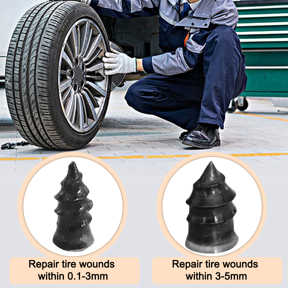 Vacuum Tyre Repair Nail Kit for Motorcycle Car Scooter Rubber Tubeless Tire Tool Set Glue Free Repair Tire Film Nail accessories