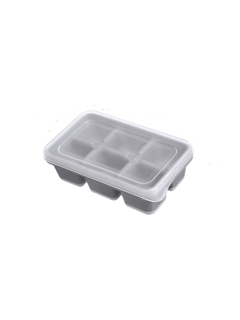 Ice Cube Maker With Lid 6 Grid Fruit Ice Cube Tray Soft Bottom Silicone Molds Kitchen Accessories DIY Kitchen Gadget
