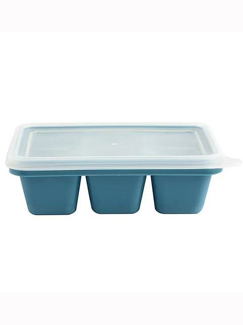 Ice Cube Maker With Lid 6 Grid Fruit Ice Cube Tray Soft Bottom Silicone Molds Kitchen Accessories DIY Kitchen Gadget
