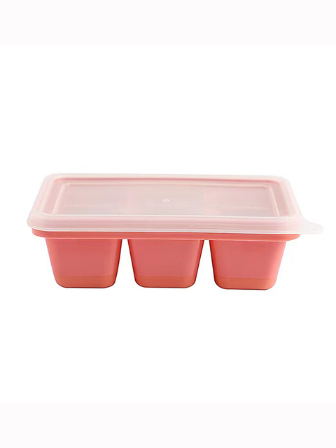 Ice Cube Maker With Lid 6 Grid Fruit Ice Cube Tray Soft Bottom Silicone Molds Kitchen Accessories DIY Kitchen Gadget
