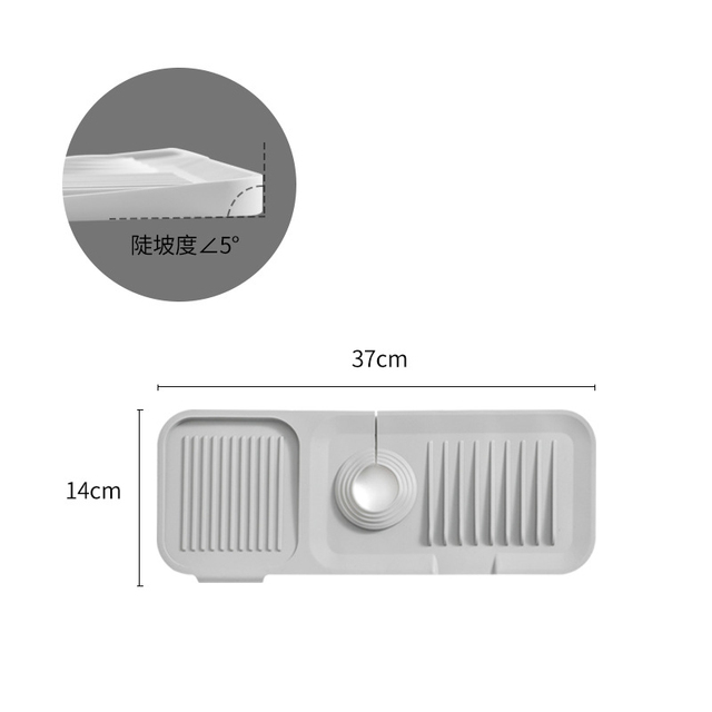 Kitchen Faucet Absorbent Mat Sink Splash Guard Silicone Faucet Splash Catcher Countertop Protector For Bathroom Kitchen Gadgets
