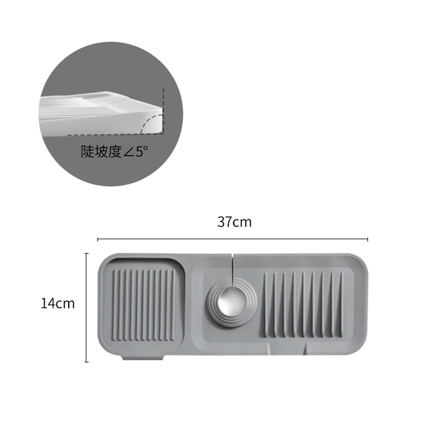 Kitchen Faucet Absorbent Mat Sink Splash Guard Silicone Faucet Splash Catcher Countertop Protector For Bathroom Kitchen Gadgets