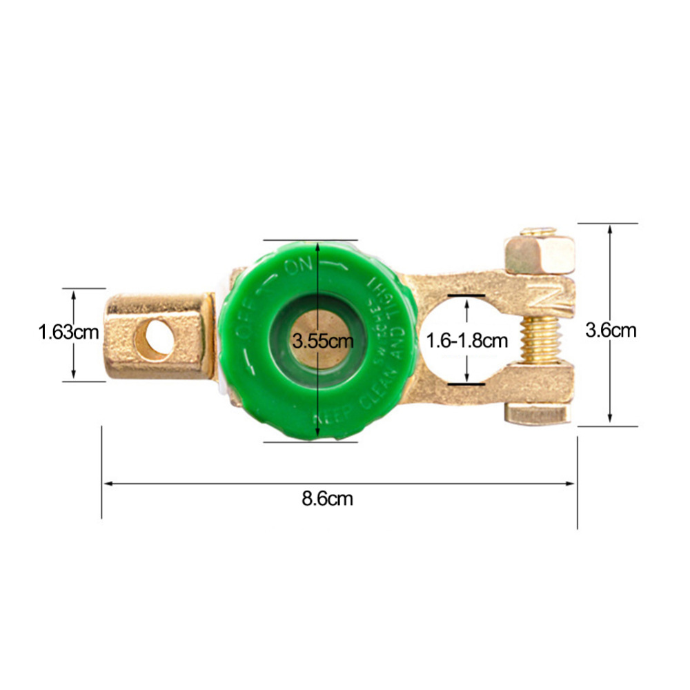 Universal Car Battery Switch Terminal Link Quick Cut-off Disconnect Protector RV Car Battery Power-off Switch Car Accessories