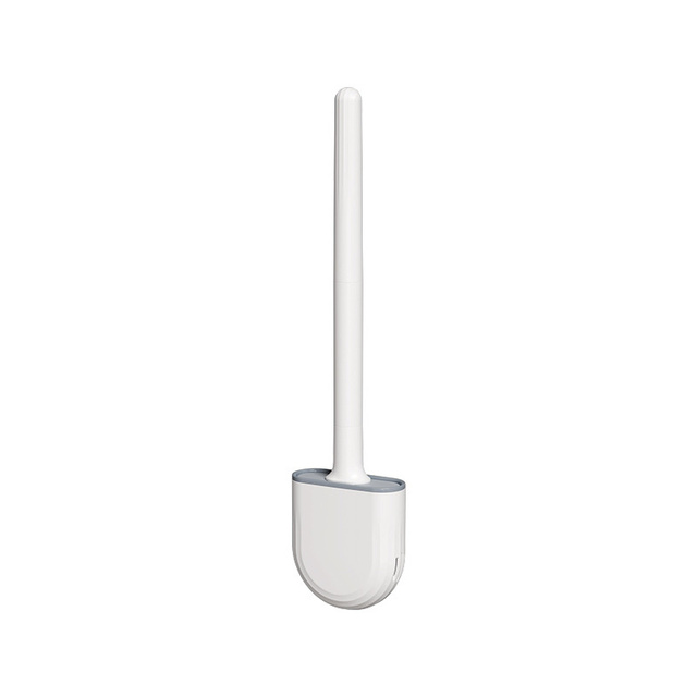 Breathable Toilet Brush Water Leak Proof With Base Silicone Wc Flat Head Flexible Soft Bristles Brush Household Cleaning Tools