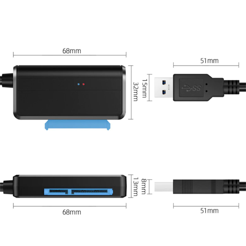 Hard Disk Adapter Cable USB3.0 To Mini Sata  7+6 13Pin Adapter Converter Cable for Laptop CD/DVD ROM Slimline Drive 4.8