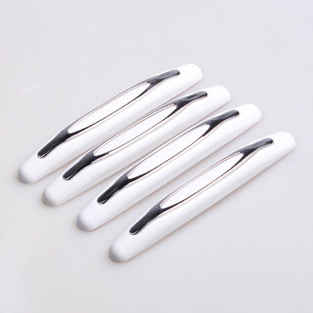4Pcs Car Door Protector Guard Strip Scratch Protector Rubber Bumper Stickers Auto Door Edge Protection Car Decoration Door Sill