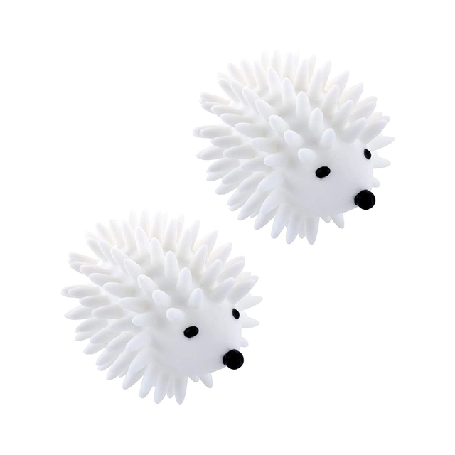 2Pc Soft Silicone Hedgehog Laundry Ball Animal Cute Shape Children Play Laundry Cleaning Ball Naturally Fluffy Cleaning Tools