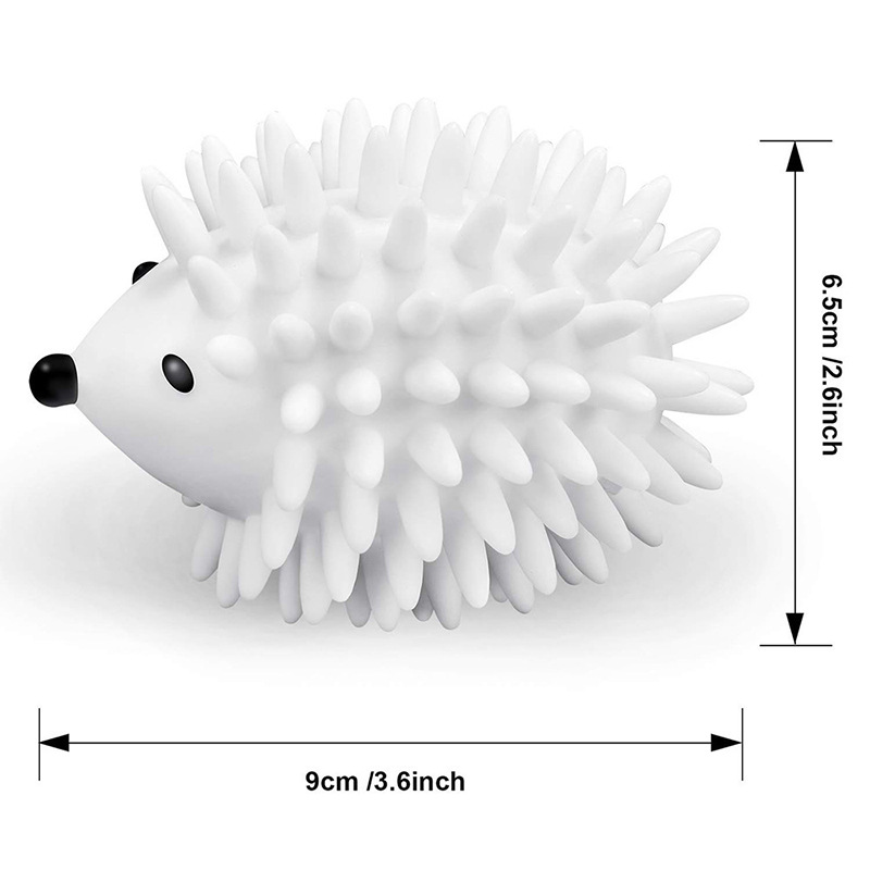 2Pc Soft Silicone Hedgehog Laundry Ball Animal Cute Shape Children Play Laundry Cleaning Ball Naturally Fluffy Cleaning Tools