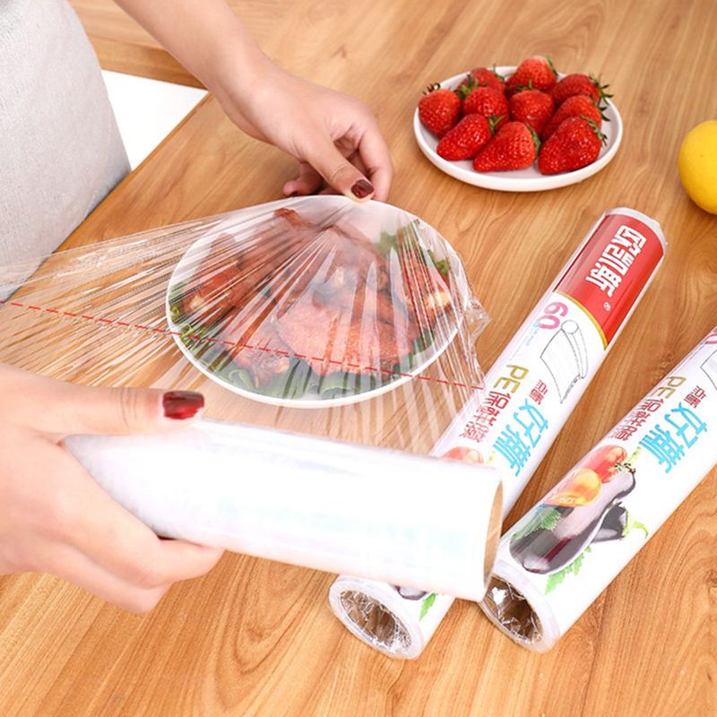 Household Economic Roll Kitchen Refrigerator Fresh-keeping Disposable Sandwich Vegetables Fruits Body Shaping Film Plastic Wrap