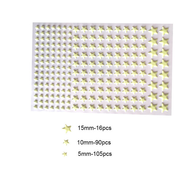 Glow in the Dark Star Stickers Wall Decoration Luminous Decals Kids Room Children Bedroom Ceiling DIY Personalised Decor Sticker