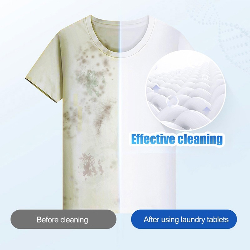 Laundry Bubble Paper Underwear Children's Clothing Laundry Soap Concentrated Washing Powder Detergent for Washing Machines Tool