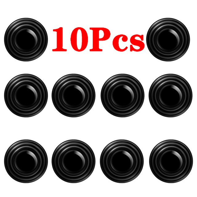 10Pcs Car Door Shockproof Pad Silent Gasket Shock-absorbing Stickers Car Trunk Sound Insulation Pad Thickening Cushion Stickers