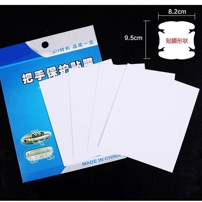 4pcs/set Universal Invisible Car Door Handle Scratches Automobile Shakes Protective Vinyl Protector Films Car Stickers