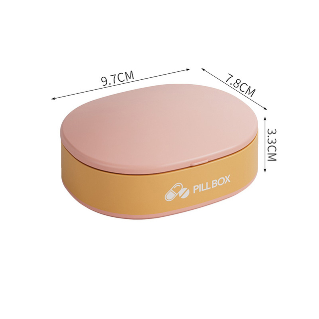 6 Grids Portable Travel Pill Organizer Moisture Proof Medicine Storage Container Drug Tablet Box Plastic Pill Boxes For Pocket